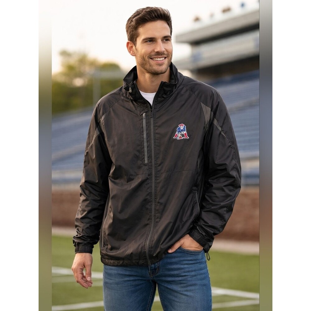 Antigua New England Patriots Pat Patriot NFL Football rain black Jacket Big XXL